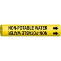 Brady Pipe Mrkr, Non-Potable Water, 1-1/2to2-3/8, 4102-B 4102-B