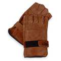 Condor Leather Gloves, Fingerless, Brown, L, PR 6JJ99