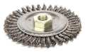 Weiler Wire Wheel Wire Brush, 4-1/2", 3/16" W 94043