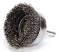 Weiler Crimped Wire Cup Wire Brush, 2", 0.0118" 93044