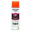 Rust-Oleum Inverted Marking Paint, 17 oz., Fluorescent Orange, Water -Based 203036