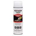 Rust-Oleum Inverted Striping Paint, 18 oz., White, Solvent -Based 1691838