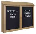 United Visual Products Outdoor Enclosed Letter Board 40"x52", Vinyl UVDD5240LB-SAND