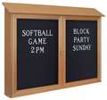 United Visual Products Outdoor Enclosed Letter Board 5"x23", Vinyl UVDD4530LB-SAND