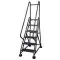 Cotterman 84 in H Steel Rolling Ladder, 6 Steps, 450 lb Load Capacity ST-601 A2 C7 P5