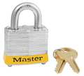Master Lock Lockout Padlock, KA, Yellow, 1-1/4"H, PK3 3KAS3YLW