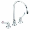 Moen Commercial Manual, 8" Mount, Residential 3 Hole Gooseneck Bar Faucet 8225