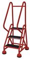 Cotterman 57 in H Steel Rolling Ladder, 3 Steps, 450 lb Load Capacity ST-321 A2 C6 P5