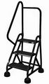 Cotterman 57 in H Steel Rolling Ladder, 3 Steps, 450 lb Load Capacity ST-322 A2 C7 P5