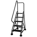 Cotterman 75 in H Steel Rolling Ladder, 5 Steps, 450 lb Load Capacity ST-522 A2 C7 P5