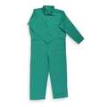 Condor Flame-Retardant Treated Cotton Coverall, Green, S 6NB92