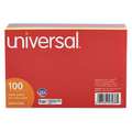 Universal 4" x 6" Ruled Index Cards, Pk100 UNV47236