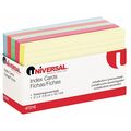 Universal 3" x 5" Ruled Index Cards, Pk100 UNV47216