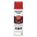 Rust-Oleum Precision Line Marking Paint, Inverted, Safety Red, 20 oz 203029V