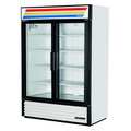 True Glass Door Merchandiser Refrigerator, 49 cu ft, White GDM-49-HC-TSL01