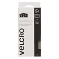 Velcro Brand Reclosable Fastener Shapes, Rubber Adhesive, 4 in, 1 in Wd, Gray, 5 PK 90800
