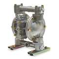 Dayton Double Diaphragm Pump, 316 Stainless Steel, Air Operated, PTFE, 21 GPM 6PY53