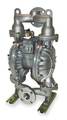 Dayton Double Diaphragm Pump, Aluminum, Air Operated, Santoprene, 160 GPM 3HJX2