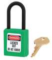 Master Lock Lockout Padlock, KA, Green, 1-3/4"H, PK3 406KAS3GRN