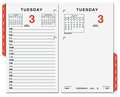 At-A-Glance 3-1/2x6 Daily Desk Calendar Refill, White AAGE01750