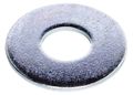 Zoro Select Flat Washer, Fits Bolt Size 1/2 in , Steel Zinc Plated Finish, 100 PK UST020149