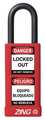 Zing Lockout Padlock, KA, Red, 3"H 7071