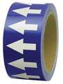 Incom Arrow Tape, White/Blue, 4 In. W, PMA451 PMA451