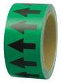 Incom Arrow Tape, Black/Green, 2 In. W, PMA258 PMA258