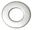 Zoro Select Flat Washer, For Screw Size #10 , 18-8 Stainless Steel Plain Finish, 100 PK Z0541-188