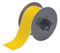 Brady All Weather Permanent Adhesive Vinyl Label Tape, For B30 Printers, 2.25 in W x 100 ft L, Yellow B30C-2250-595-YL