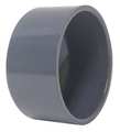 Plastic Supply End Cap, 4 in Duct Dia, Type I PVC, 3-1/8" L x PVCCA04