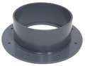 Plastic Supply Flange, 14 in Duct Dia, Type I PVC, 18" L, 3-3/4" H PVCF14