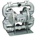 Sandpiper Double Diaphragm Pump, Stainless steel, Air Operated, Viton, 140 GPM HDF2,DV6S.