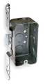 Raco Electrical Box, 13 cu in, Handy Box, 1 Gang, Galvanized Zinc, Rectangular 662