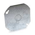 Raco Electrical Box Cover, Octagon, [Delete] Gang, Octagon, Galvanized Steel, KO Centered 724