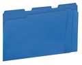 Universal One File Folders 9-1/2" x 11-3/4", Light Blue, Pk100 UNV10501