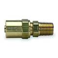 Speedaire Hose End, For ID 1/4 In, 1/4 In NPT, Brass 6X423