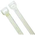 Power First Standard Cable Tie, 7-1/2 in L, 0.19 in W, Nylon 6/6, Natural, Indoor Use, 1000 Pack 36J151