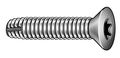 Zoro Select Thread Cutting Screw, 5/16" x 2-1/4 in, Phosphate Steel Flat Head Torx Drive, 50 PK TFTCIF0310225P-050BX