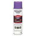 Rust-Oleum Precision Line Marking Paint, 20 oz, Fluorescent Purple, Water -Based 1869838