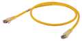 Hubbell Premise Wiring Ethernet Cable, Cat 6, Yellow, 5 ft. HC6Y05