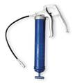 Lincoln Pistol Grip Grease Gun Handle, Flex Hose, 56 Strokes per oz, Bulk/Cartridge, Blue 1133