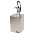 San Jamar Condiment Pump with Box, Chrome, Stainless P4800