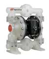 Aro Double Diaphragm Pump, Polypropylene, Air Operated, Santoprene, 53 GPM PD10P-YPS-PAA