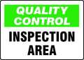 Accuform Quality Control Sign, 7X10", ENG, Text, Thickness: 0.040", MQTL705VA MQTL705VA