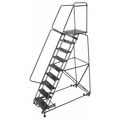 Ballymore 123 in H Steel Rolling Ladder, 9 Steps, 450 lb Load Capacity WA-093221P