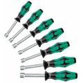 Wera Nut Driver Set, SAE, Hollow Round, 7 pcs. 05345230001