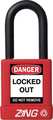 Zing Lockout Padlock, KA, Red, 1-3/4"H 7031