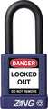 Zing Lockout Padlock, KA, Purple, 1-3/4"H 7041