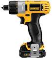 Dewalt Cordless Screwdriver Kit, 6-1/4In L DCF610S2